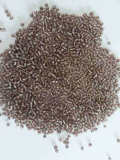Glass Beads, Seedbeads, Purple, Silver Lined, 11/0, 13gr