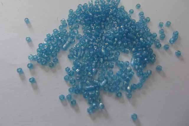 Glass Beads, Seedbeads, 11/0, Blue, 14gr