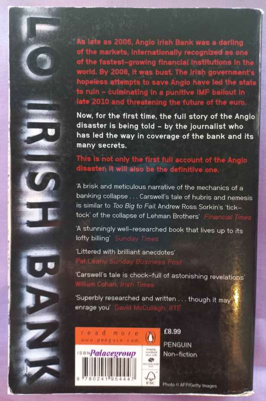 Anglo Republic - Inside The Bank That Broke Ireland, Simon Carswell, Paperback, 344 Pg, A5