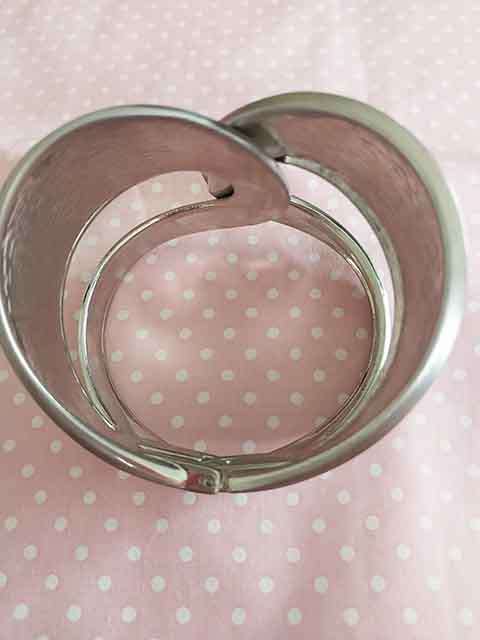 Burtell Bracelet, Brushed Metal Bangle, Hinged, Top Width 58mm, 1pc