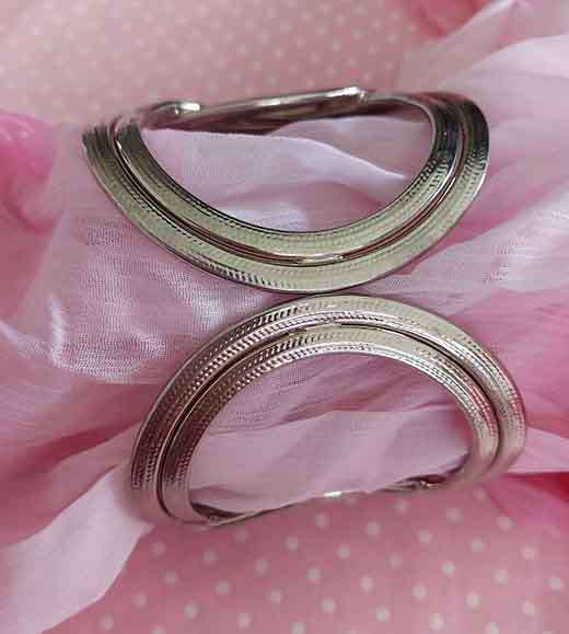 Burtell Bracelet, Metal Nickel Bangle, Hinged, Top Width 59mm, 1pc