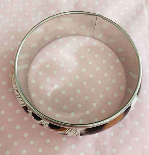 Burtell Bracelet, Bangle With Animal Skin Print, Inside Diameter 67mm, Top Width 23mm, 1pc