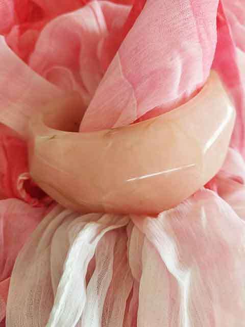 Burtell Bracelet, Pink Bangle, Top Width 33mm, 1pc
