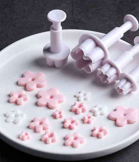 Cookie Cutter Set, Flower Shape, 1 Set / 4pc
