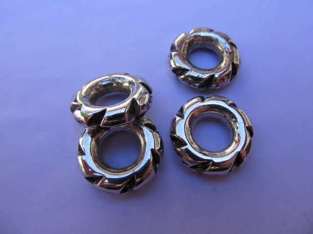 Findings, Connector, Round, Acrylic, Rhodium Plated, Nickel Colour, 20mm, 8pc