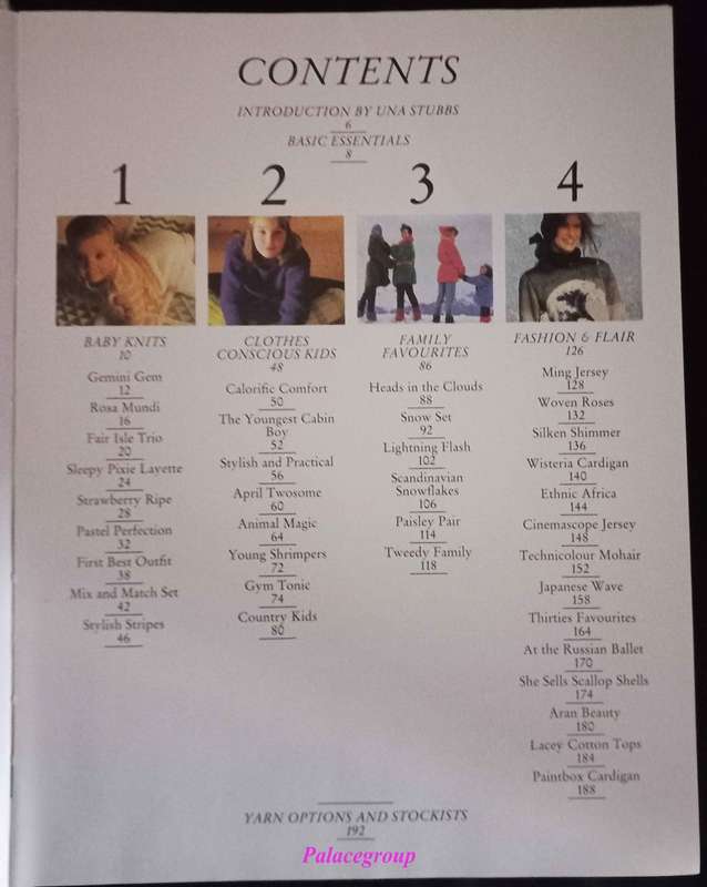 The Knitting Book, A Wealth Of Exciting Knitting Patterns, Una Stubbs, Colour Photos, 192 Pg, +A4