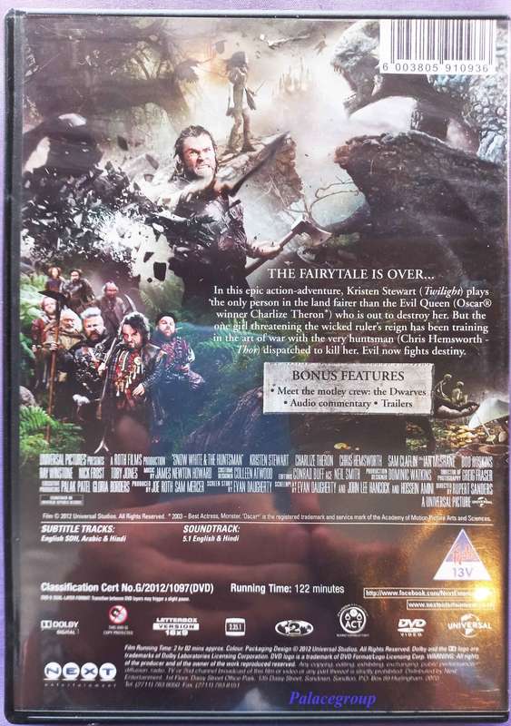 Snow White & The Huntsman - Kristen Stewart, Charlize Theron, Chris Hemsworth, DVD