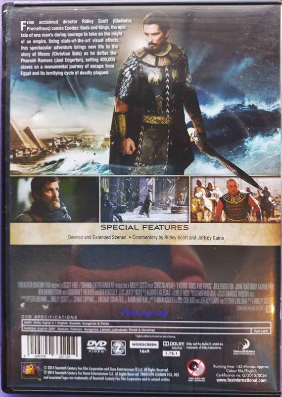 EXODUS, GODS AND KINGS, From The Director Of Gladiator, DVD