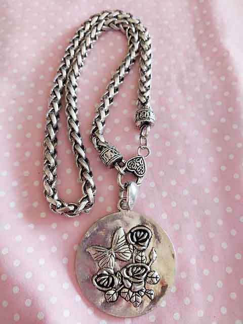 Necklace, 7mm Rope Chain+Pendant, Lobster Clasp, 50cm