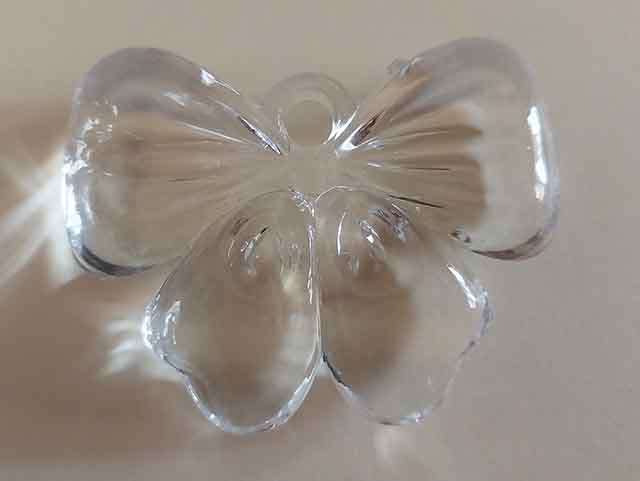 Acrylic Shapes, Bow, Clear, 35mm x 44mm, 1pc