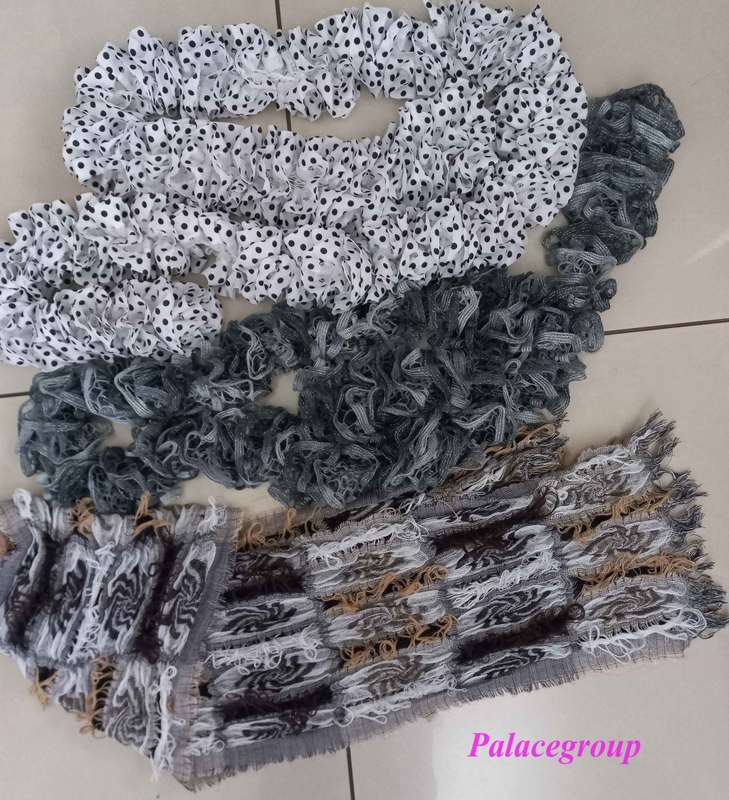 Scarves x 3, Assorted Colours, Lightly Perfumed, Rarely Used, Length ±180cm