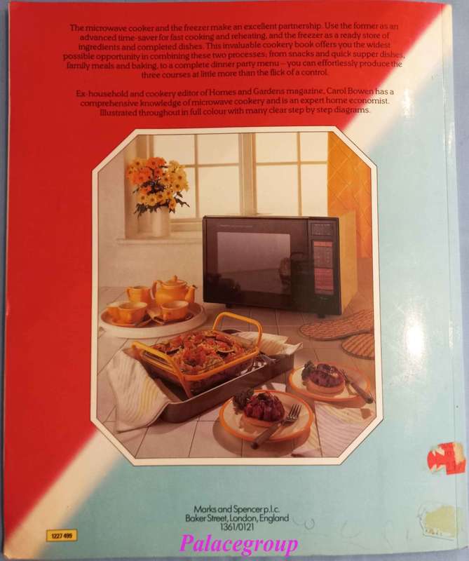 Microwave And Freezer Cookery, Carol Bowen, 80 Pg, Recp 100, +A4