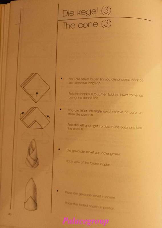 Servetvoukuns / Napkin Folding, Eric Bolsmann, Kleurfoto`s,  110 bl, +A4, H/B