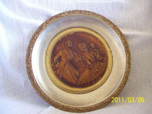 Brass plate very old