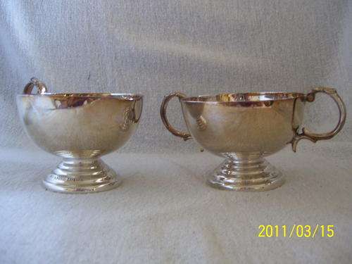 Silver Plated Milk Jug and Sugar bowl (Regal A1 SPC) Silver Smit Markings
