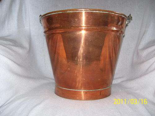 Big copper bucket