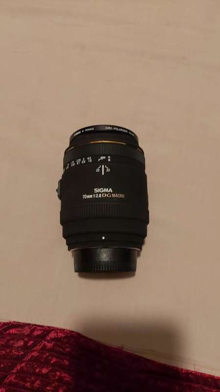Sigma 70mm 1:2.8 DG Macro lens. Nikon mount