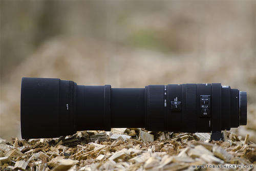 SIGMA 150-500mm F5-6.3 APO DG OS FOR NIKON WITH REAR & FRONT CAP, BAG