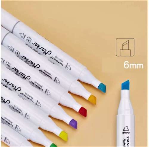 TIANHAO Set of 60 Colours Art Markers for Children and Adults (Artist Grade,Dual Tip,Alcohol Based)