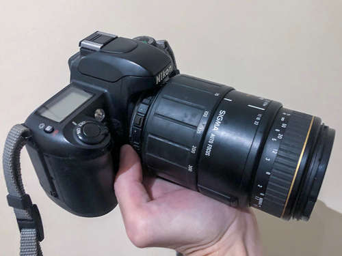 2x Film cameras - Nikon F65 & F80 + Sigma 70-300mm lens - Untested