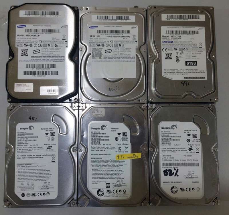 Harddrives LOT (Health in description & on Images)