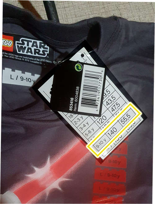 LEGO T- shirt branded childrens clothing