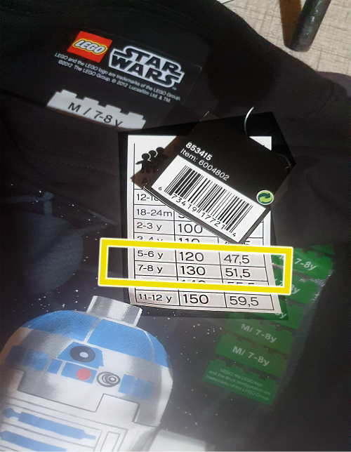 LEGO T-shirt branded merchandise KIDS clothing