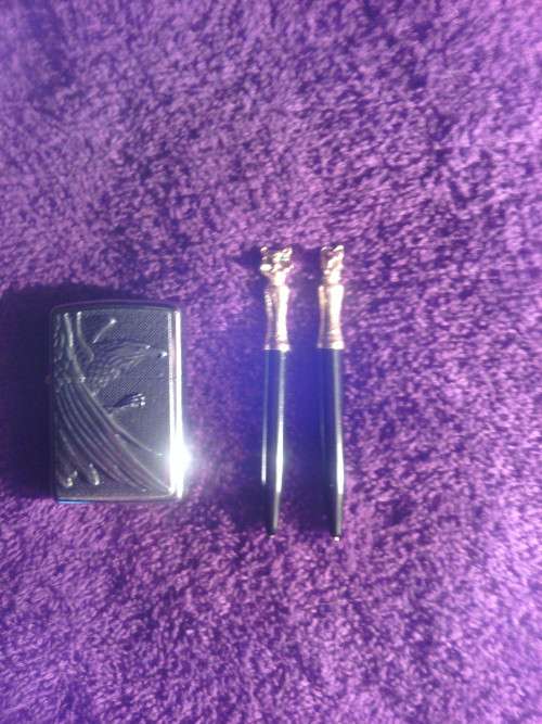 Scottish terrier and cat ladies pen set collector's item