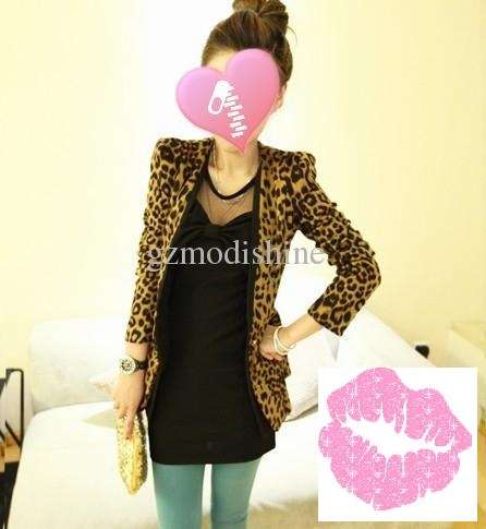 FREE SHIPPING: 2013 Women's Jacket Leopard Print