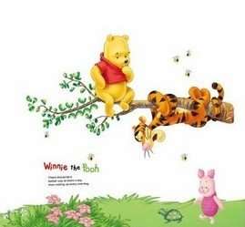 FREE SHIPPING!!! Winnie the Poo decorative Wall Sticker
