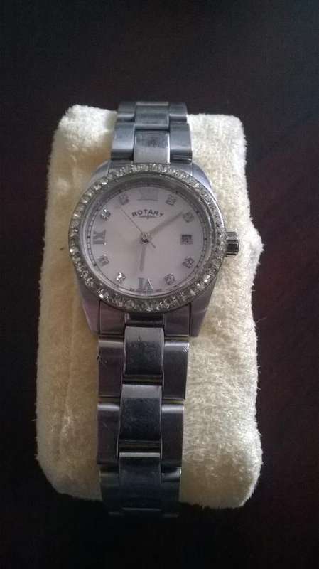 ROTARY MOTHER OF PEARL WOMENS WATCH