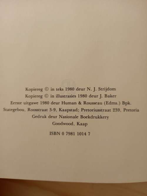 Klontjies vir kleintjies deur NF Strijdom (1980)