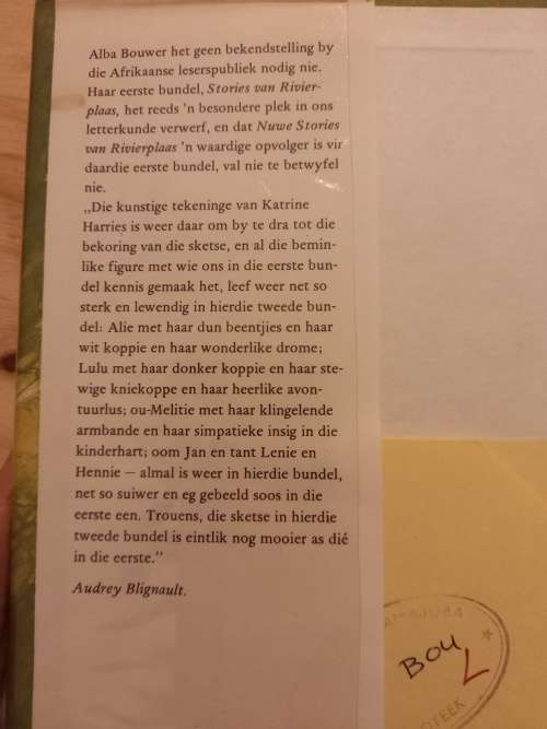 Nuwe Stories van Rivierplaas deur Alba Bouwer (2de uitgawe, 1ste druk 1976)