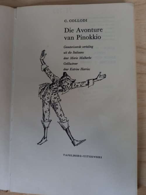 Die Avonture van Pinokkio deur C. Collodi (4de hersiende uitgawe 1972)