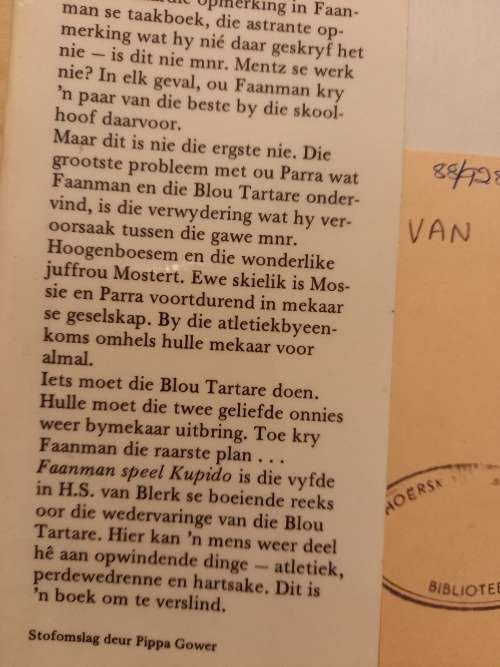 Die Blou Tartare Nr5 - Faanman speel Kupido deur HS van Blerk (1ste uitgawe 1978)
