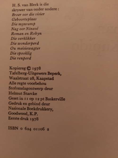 Die Blou Tartare Nr5 - Faanman speel Kupido deur HS van Blerk (1ste uitgawe 1978)
