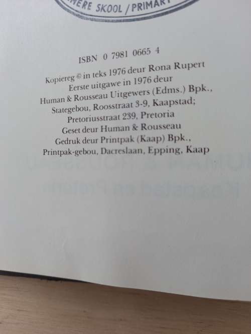 Luister, Lefa deur Rona Rupert (1ste uitgawe 1976)