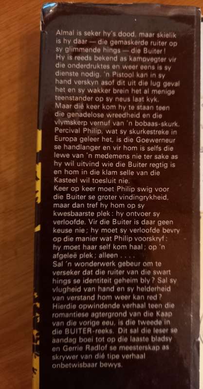 Lank Lewe die Buiter deur Gerrie Radlof (4de druk 1972)