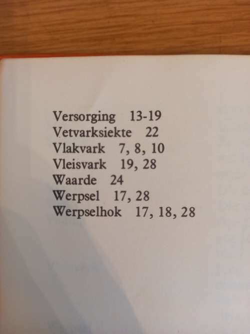 Vakliteratuur - VARKE (1ste druk, 1ste uitgawe 1979)