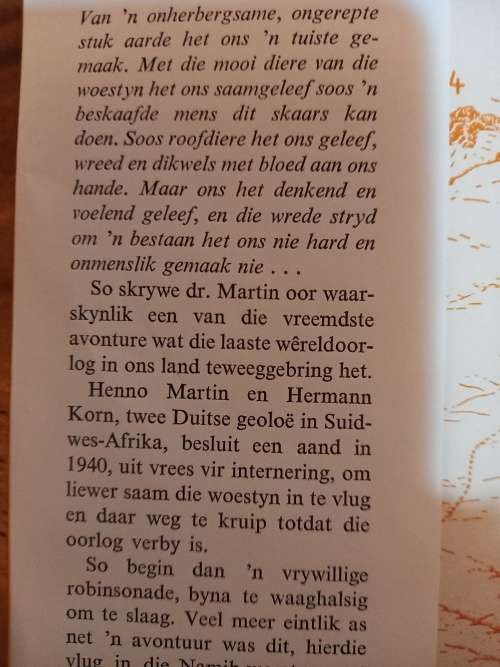 Vlug in die Namib - Henno Martin (5de druk 1963)