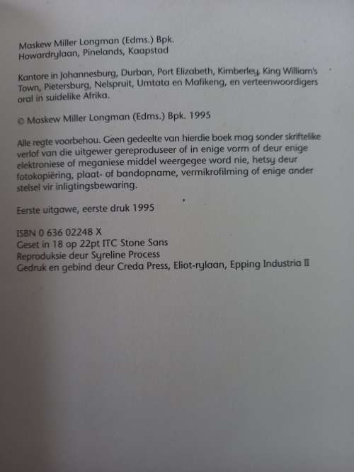 Ruimlees 2. Hallo, dag! - Jan Esterhuize 1995