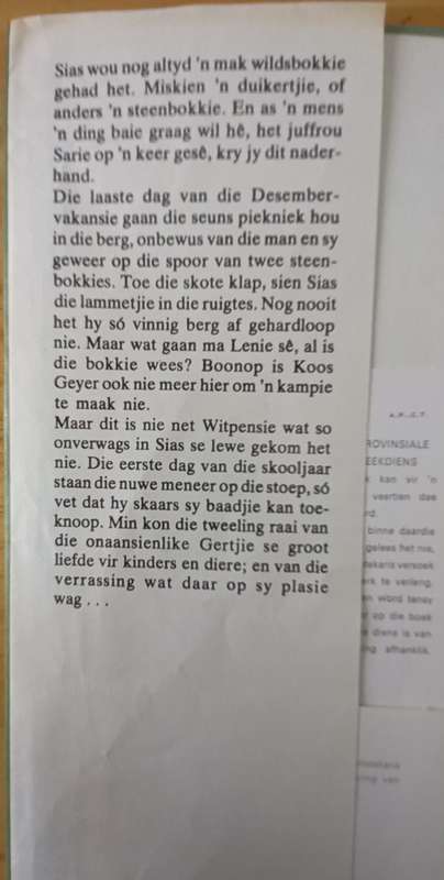 Die steenbokkie - Mikro (1984)