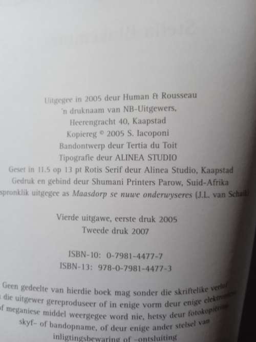 Maasdorp se nuwe onderwyseres nr 7 - Stella Blakemore (2007)