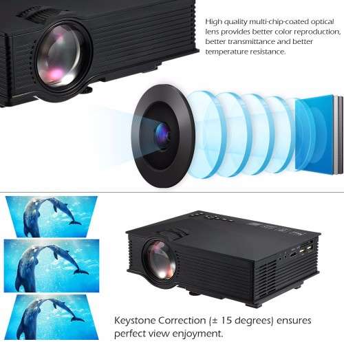Super bright WiFi Smart Projector - Full HD 1080P - Micast - Portable
