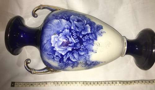Vintage blue vase