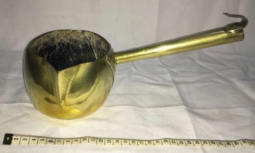 Brass antique saucepan