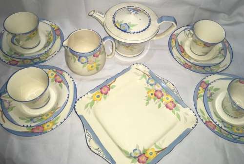 Tea set by Crown Devon