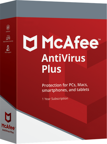 McAfee AntiVirus Plus 2020 / Unlimited Devices/ 1Year licence