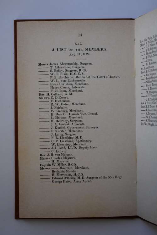 Papers of the South African Literary Society 1824. Cape Town, 1963.
