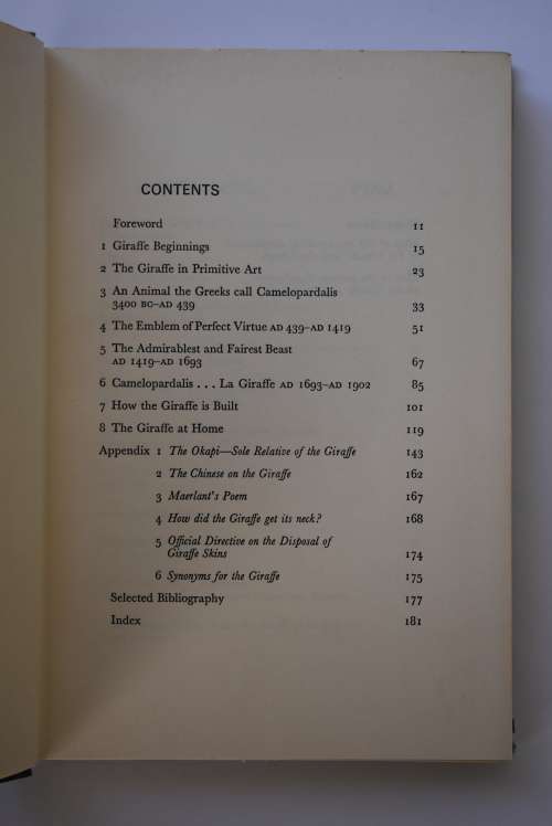 C.A. Spinage: The book of Giraffes. London, 1968